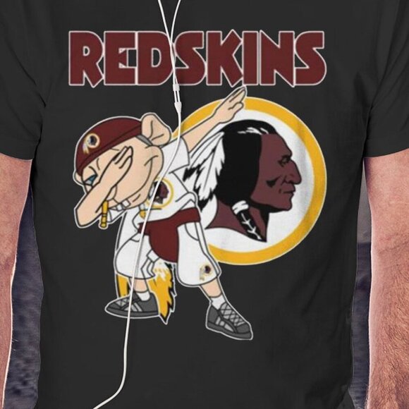 Washington Redskins Jeffy Dabbing NFL Football Fan Gift Graphic Unisex T-Shirt - Picture 2 of 5